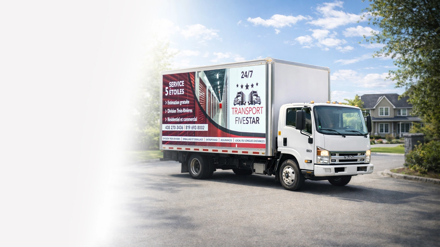 Camion de déménagement Transport Five Star en Mauricie