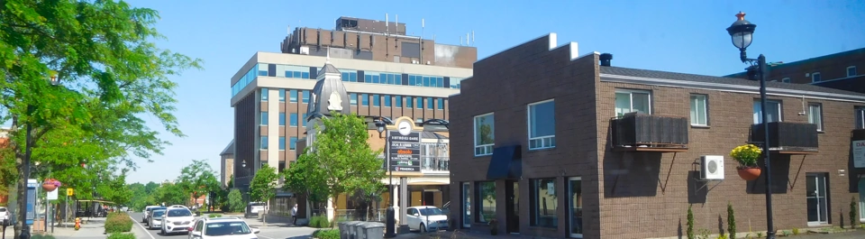 Drummondville au Centre-du-Québec, secteur desservi par Transport Five Star, déménageur